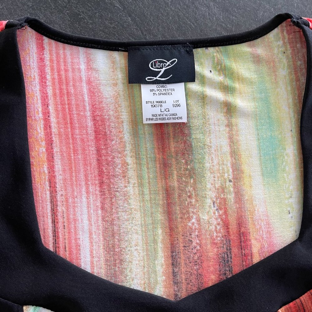 274 - NEW Libra Colorful Top - Picture 10 of 13